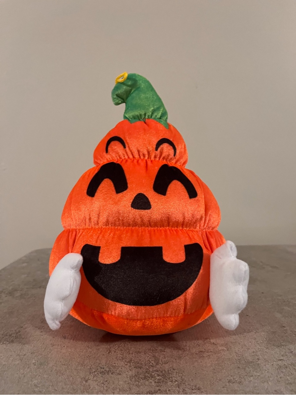 Kids Plush Pumpkin - Orange Jack-O'-Lantern